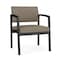 Lesro Lenox Steel Wide Guest Chair Metal Frame, Black, MD Farro Upholstery LS1201 - alternate 1